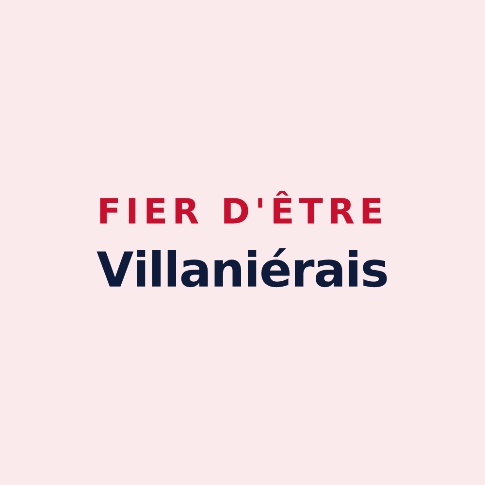 Magnet « Fier d'être Villaniérais » — design pour Villanière