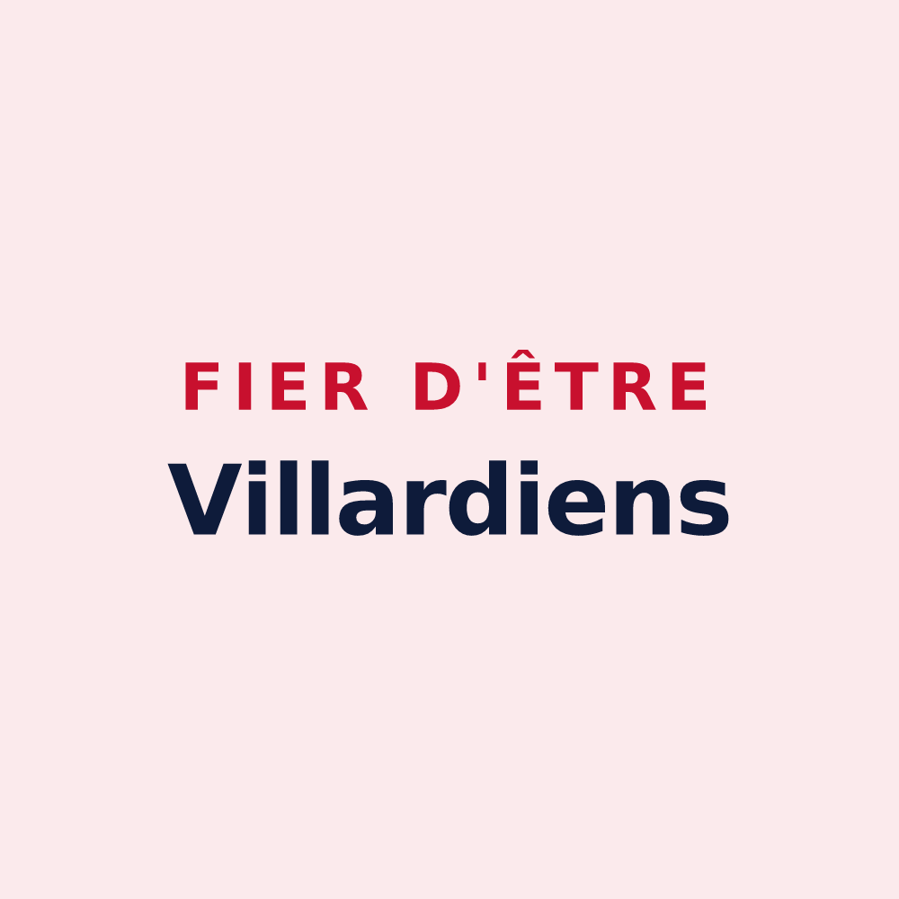 Magnet « Fier d'être Villardiens » — design pour Villard-de-Lans