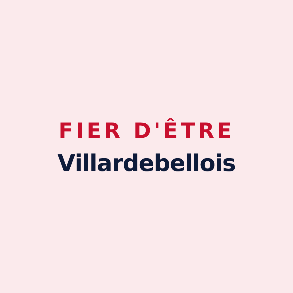 Magnet « Fier d'être Villardebellois » — design pour Villardebelle