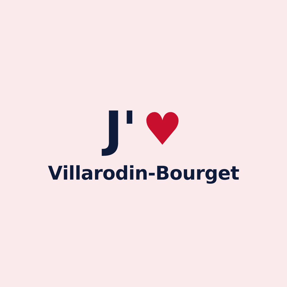 Magnet personnalisé Villarodin-Bourget — design J'aime Villarodin-Bourget