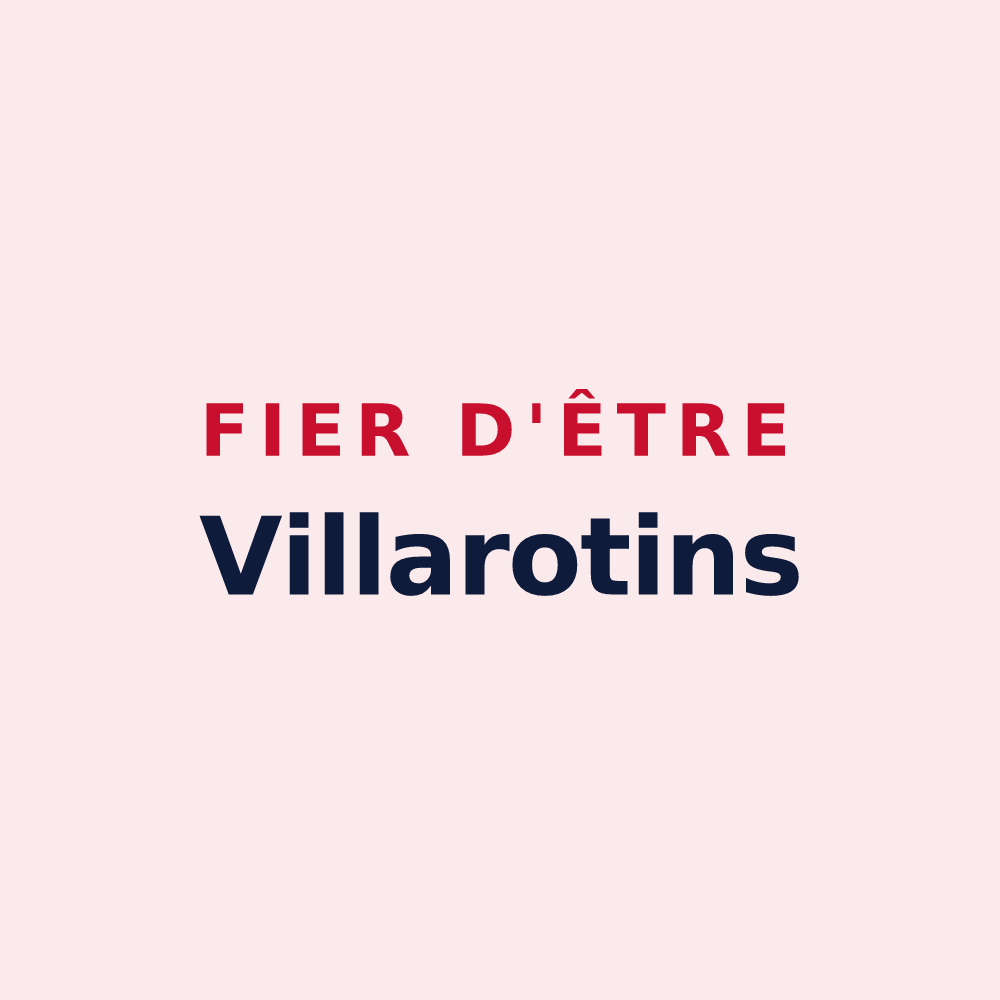 Magnet « Fier d'être Villarotins » — design pour Villaroux