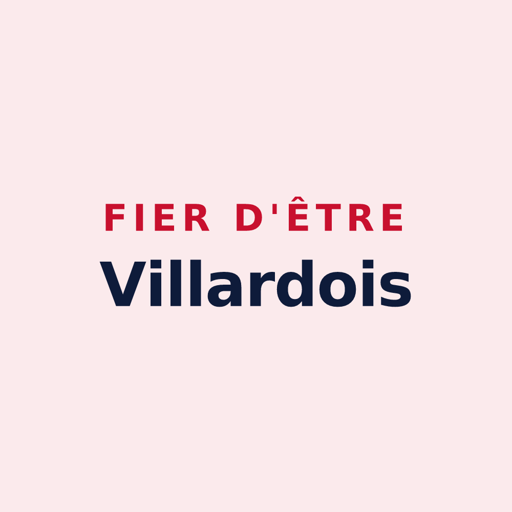 Magnet « Fier d'être Villardois » — design pour Villars-les-Dombes