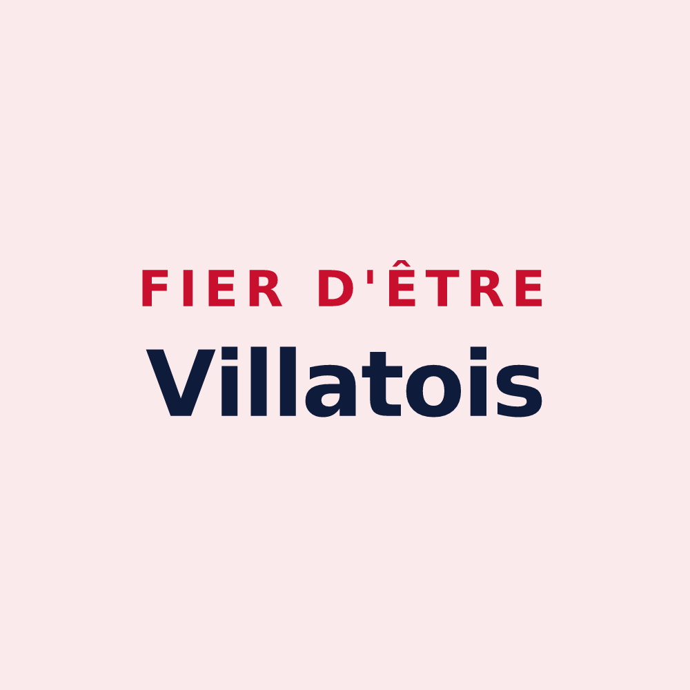 Magnet « Fier d'être Villatois » — design pour Villate