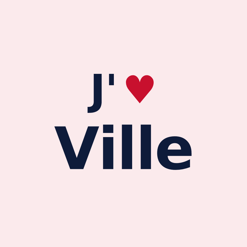 Magnet personnalisé Ville — design J'aime Ville