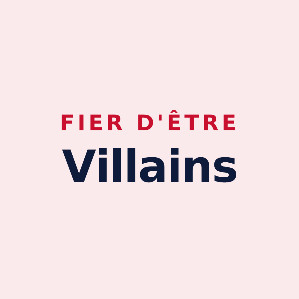 Magnet « Fier d'être Villains » — design pour Ville-sur-Ancre