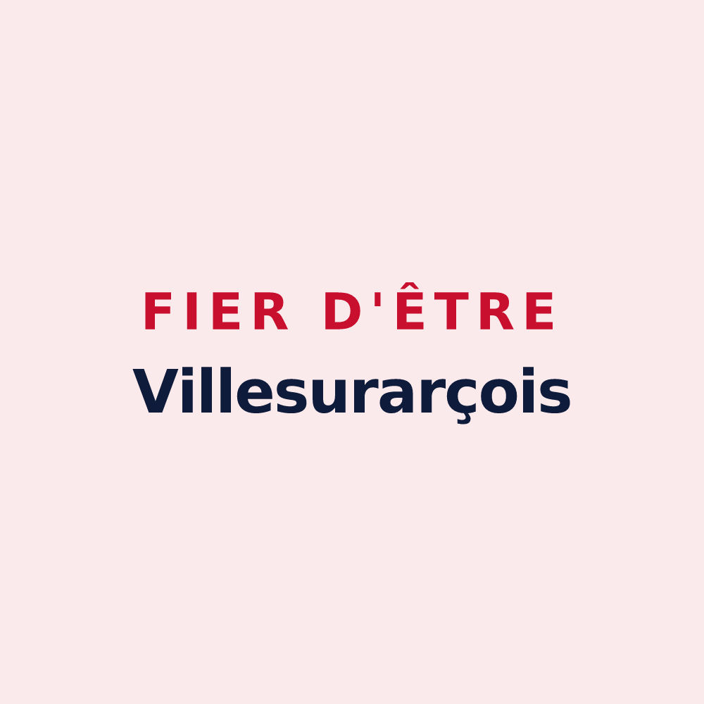 Magnet « Fier d'être Villesurarçois » — design pour Ville-sur-Arce