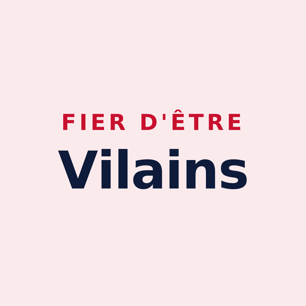 Magnet « Fier d'être Vilains » — design pour Ville-sur-Illon