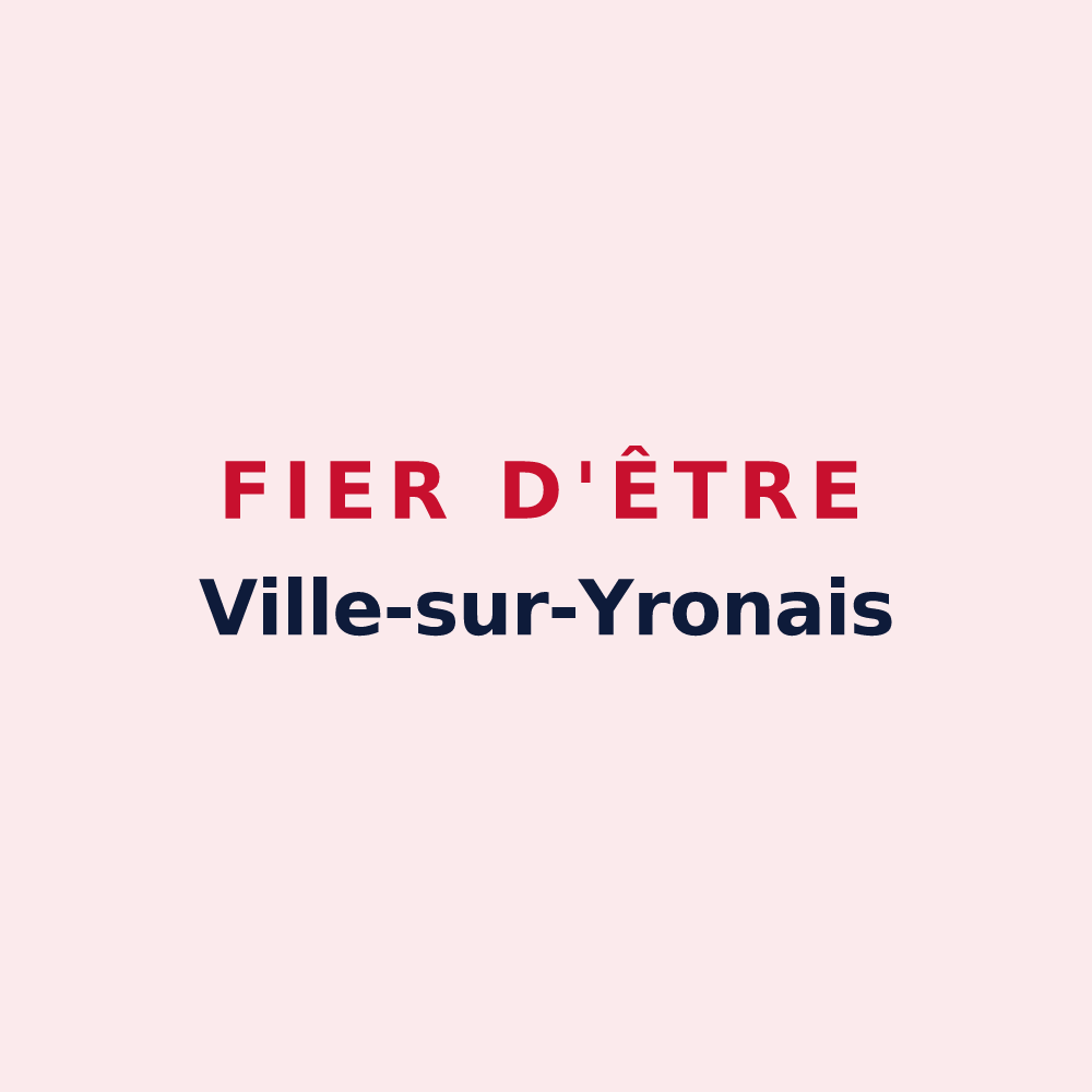 Magnet « Fier d'être Ville-sur-Yronais » — design pour Ville-sur-Yron