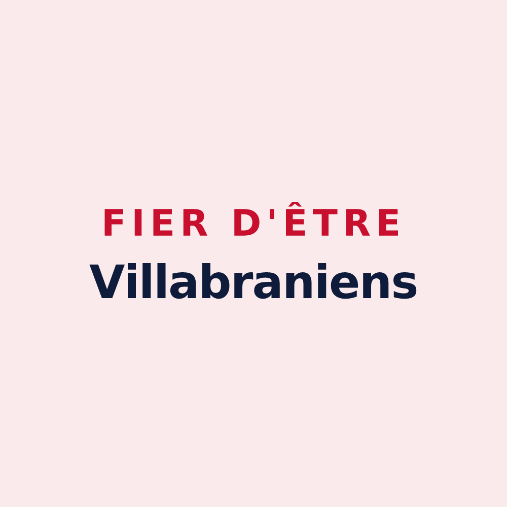 Magnet « Fier d'être Villabraniens » — design pour Villeberny
