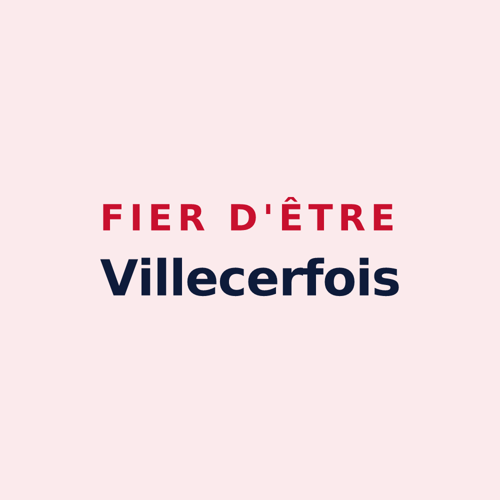 Magnet « Fier d'être Villecerfois » — design pour Villecerf
