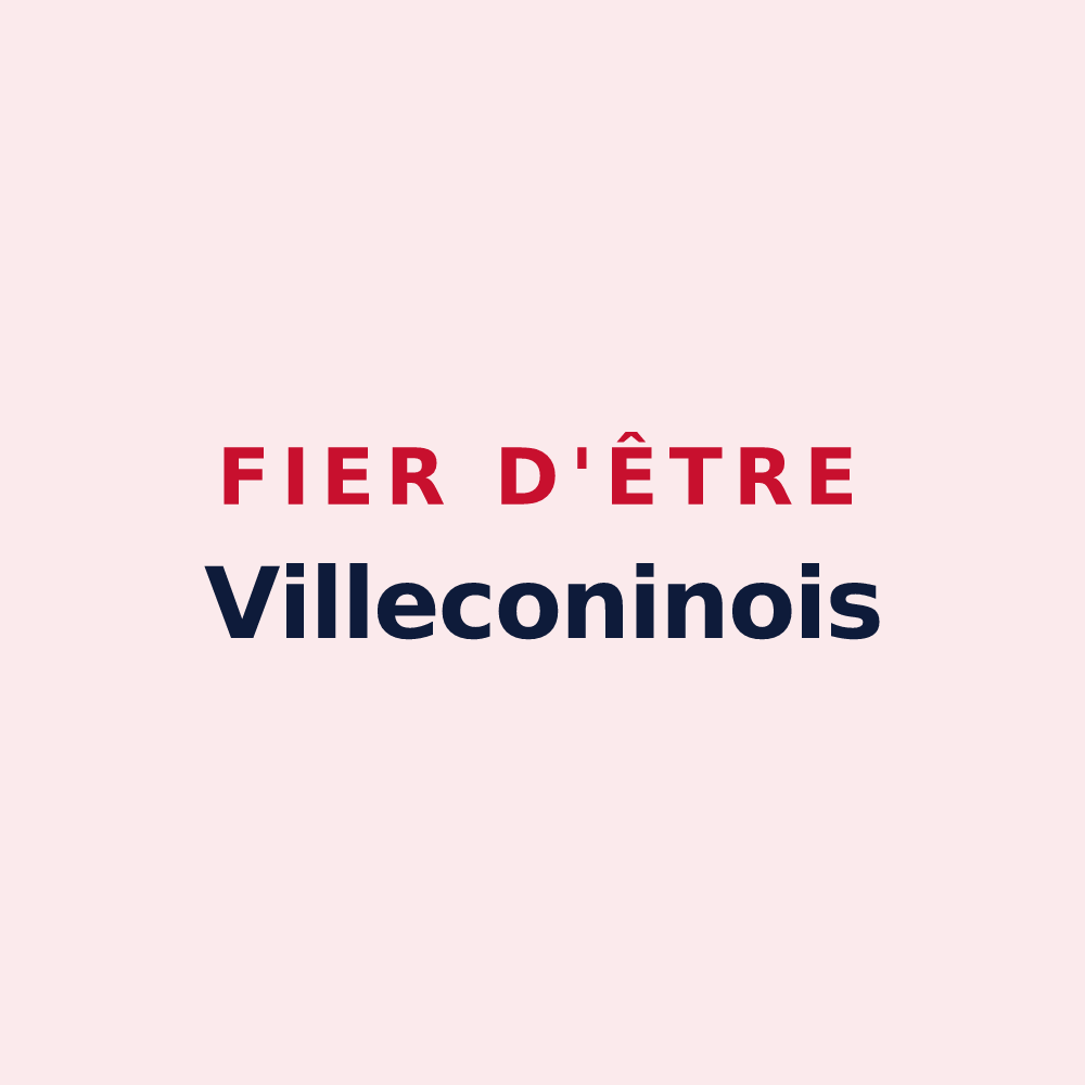 Magnet « Fier d'être Villeconinois » — design pour Villeconin