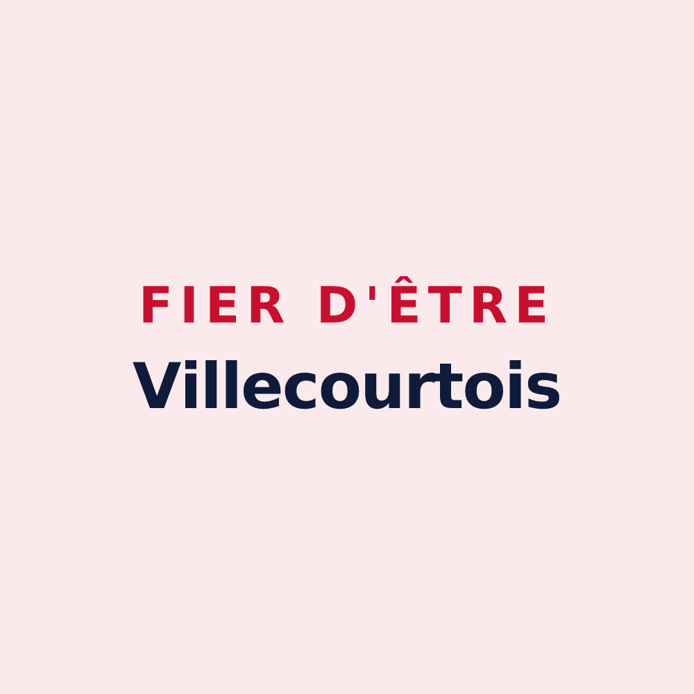 Magnet « Fier d'être Villecourtois » — design pour Villecourt