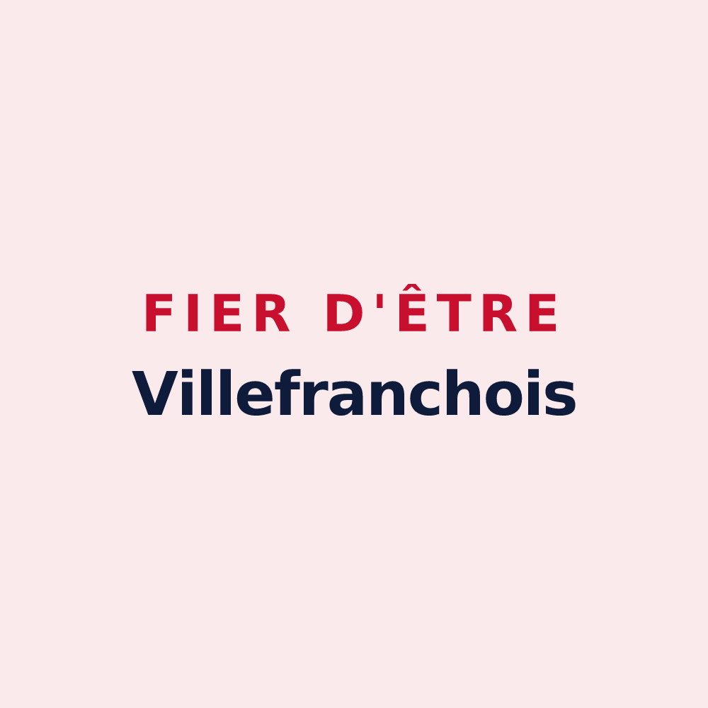 Magnet « Fier d'être Villefranchois » — design pour Villefranche-du-Périgord