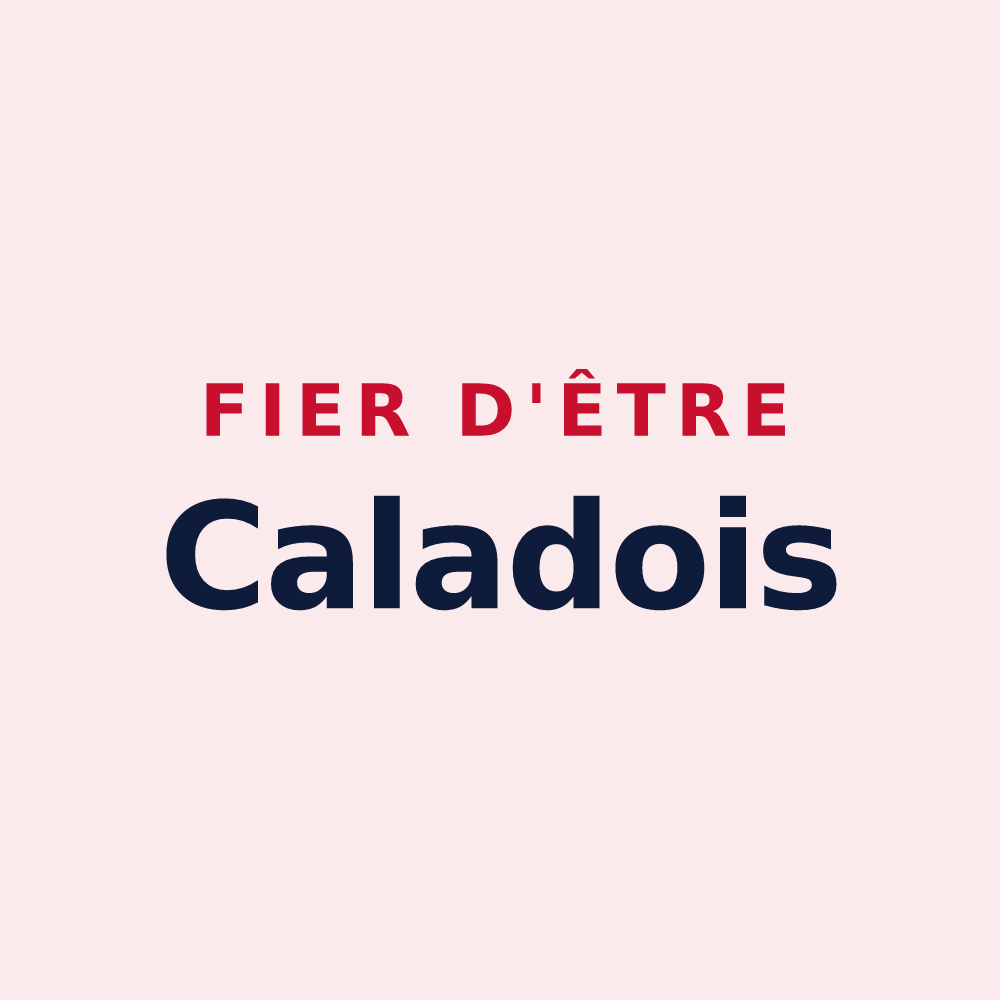 Magnet « Fier d'être Caladois » — design pour Villefranche-sur-Saône