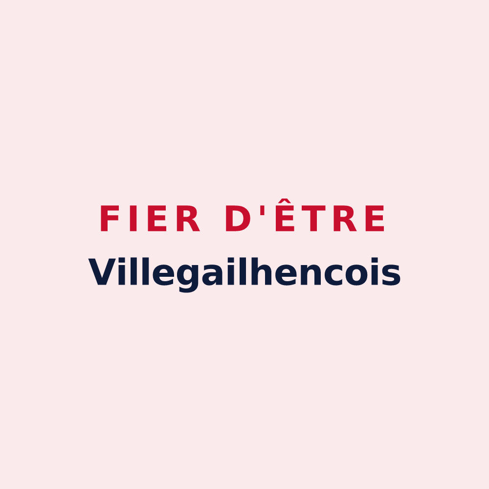 Magnet « Fier d'être Villegailhencois » — design pour Villegailhenc