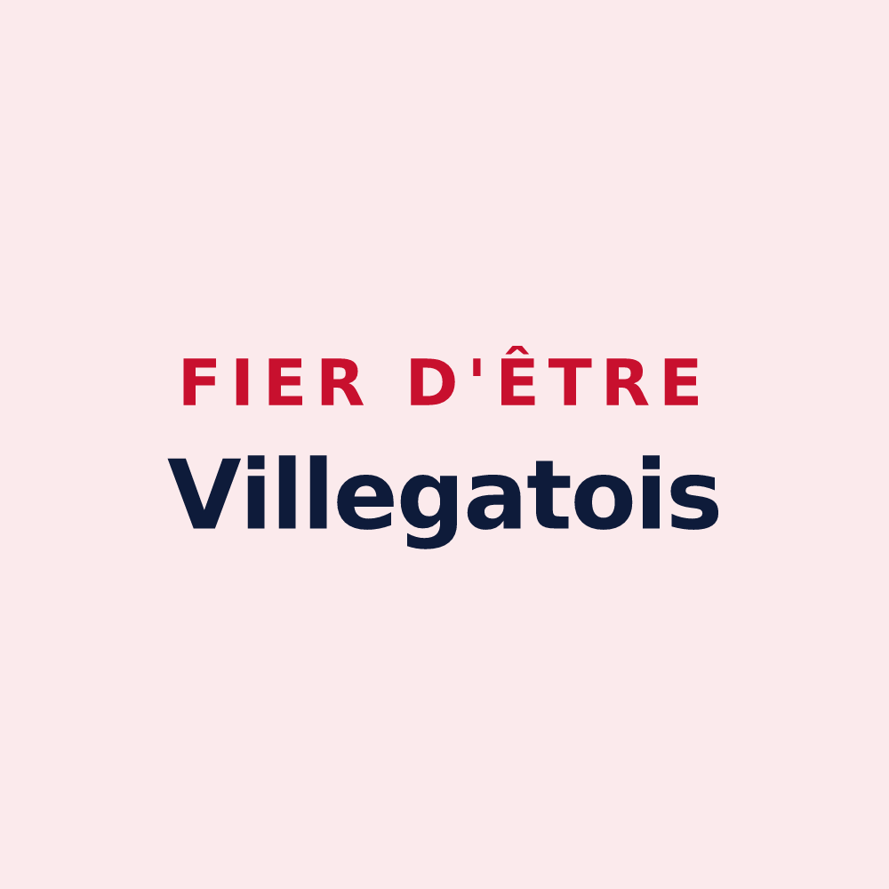 Magnet « Fier d'être Villegatois » — design pour Villegats