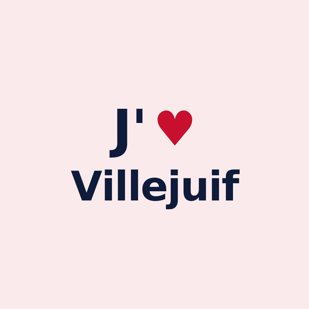 Magnet personnalisé Villejuif — design J'aime Villejuif