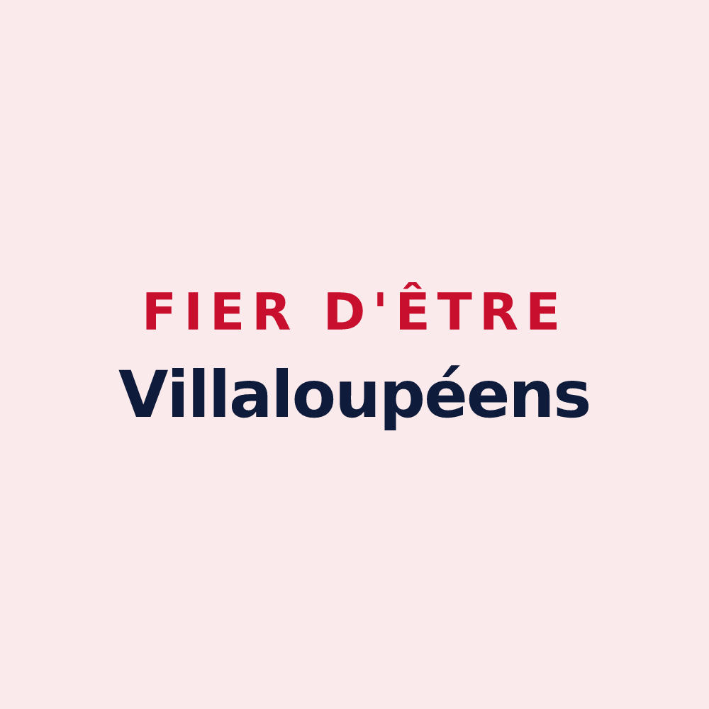 Magnet « Fier d'être Villaloupéens » — design pour Villeloin-Coulangé