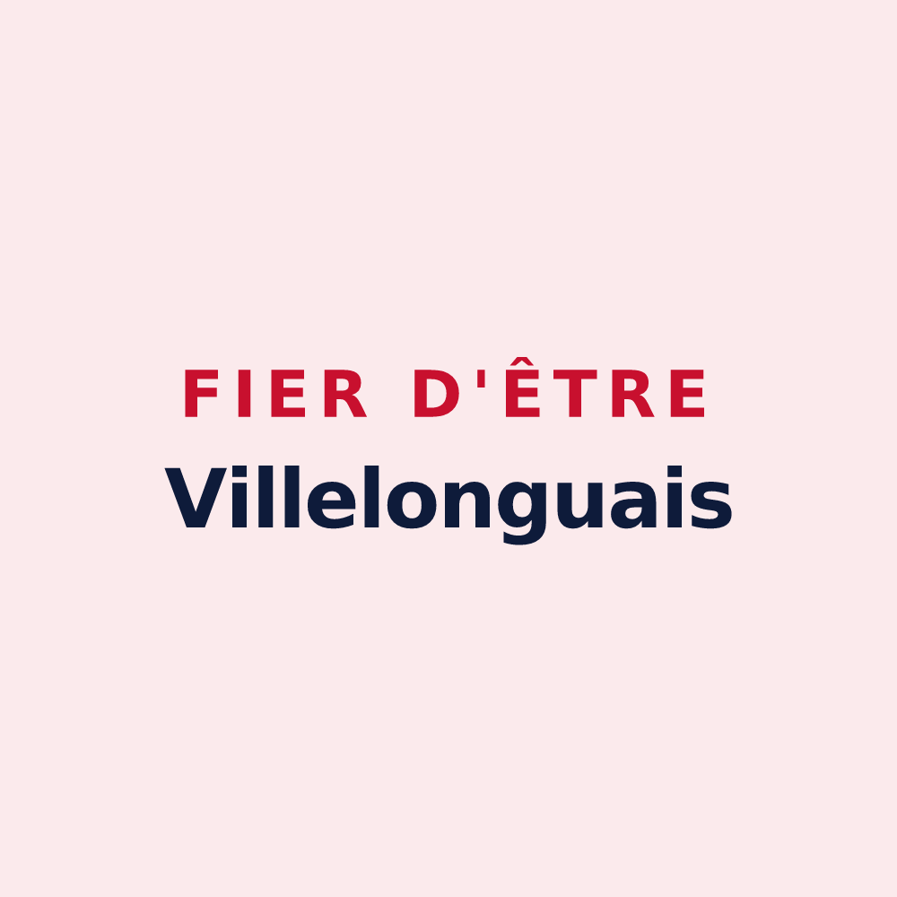 Magnet « Fier d'être Villelonguais » — design pour Villelongue-d'Aude
