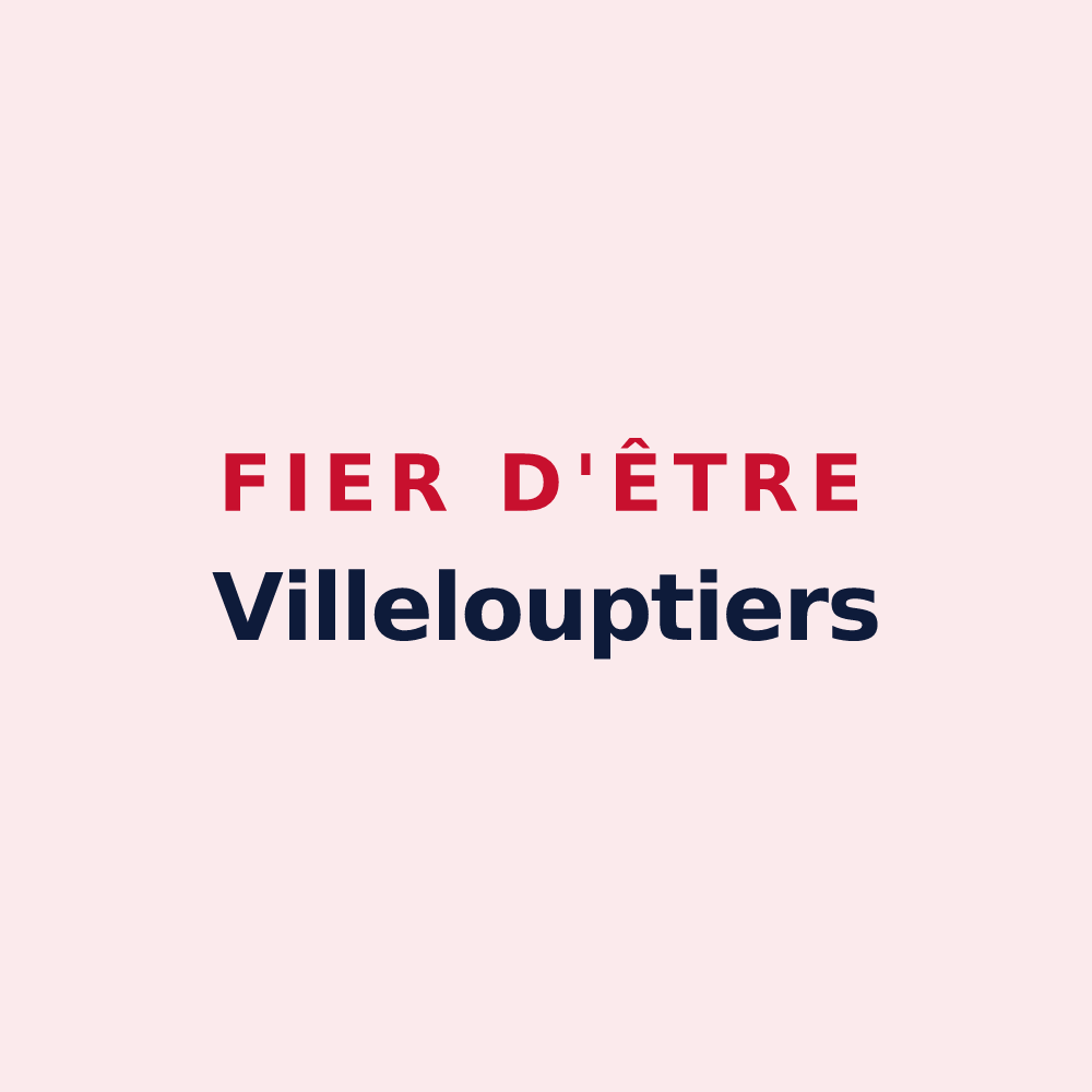 Magnet « Fier d'être Villelouptiers » — design pour Villeloup