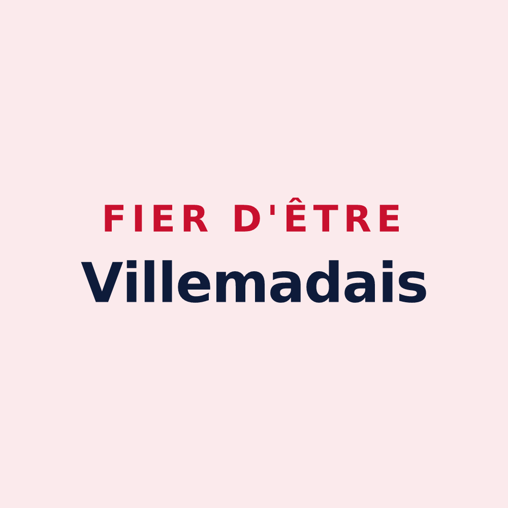 Magnet « Fier d'être Villemadais » — design pour Villemade