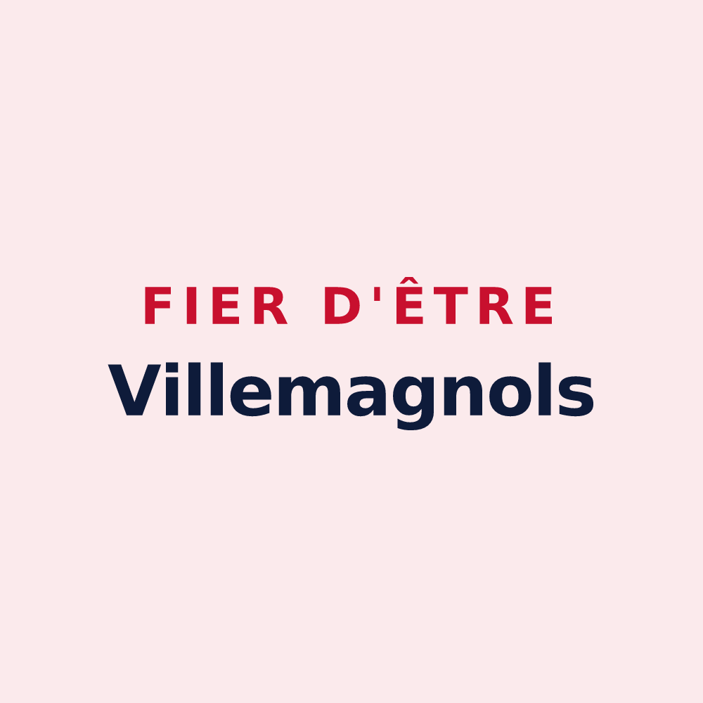 Magnet « Fier d'être Villemagnols » — design pour Villemagne