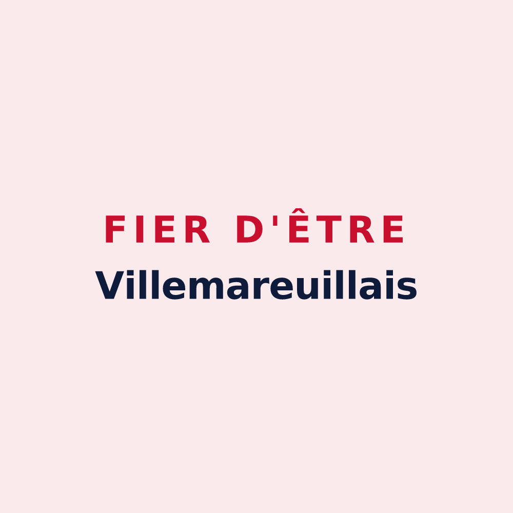 Magnet « Fier d'être Villemareuillais » — design pour Villemareuil