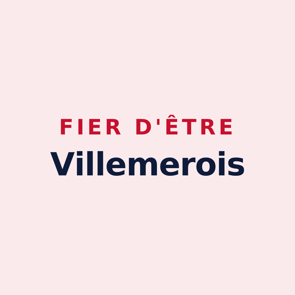 Magnet « Fier d'être Villemerois » — design pour Villemer