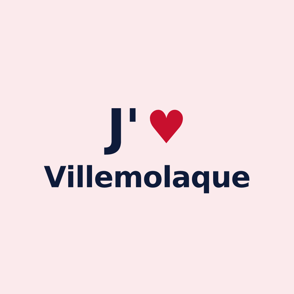 Magnet personnalisé Villemolaque — design J'aime Villemolaque