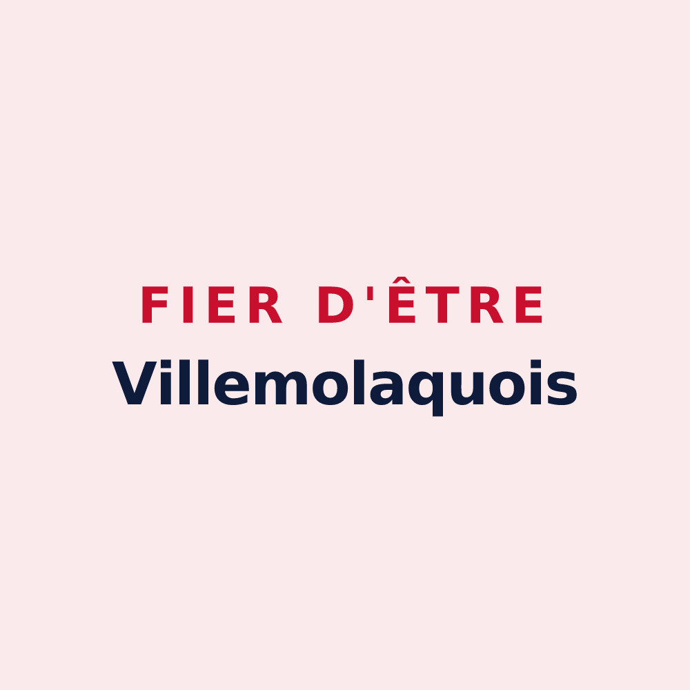 Magnet « Fier d'être Villemolaquois » — design pour Villemolaque