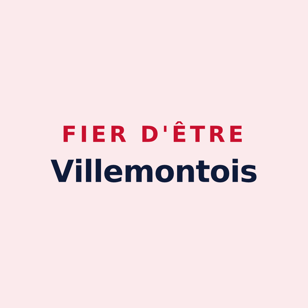 Magnet « Fier d'être Villemontois » — design pour Villemontais