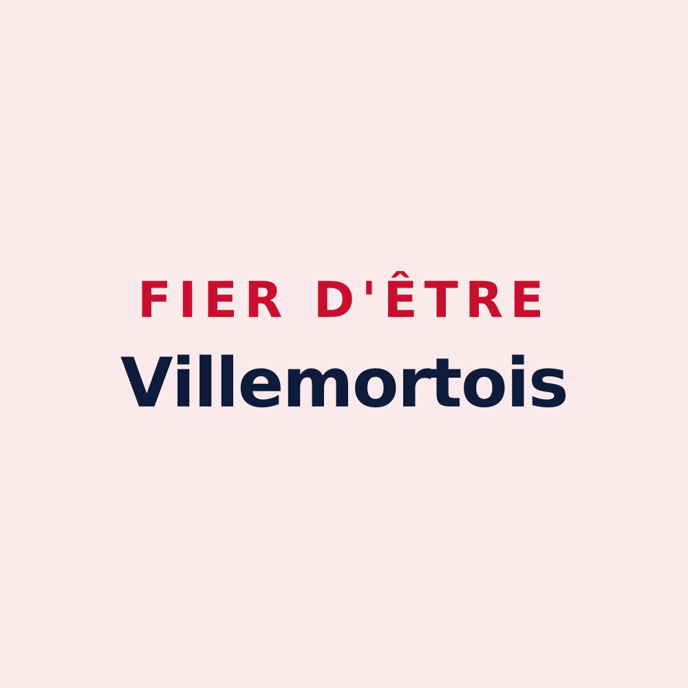 Magnet « Fier d'être Villemortois » — design pour Villemort