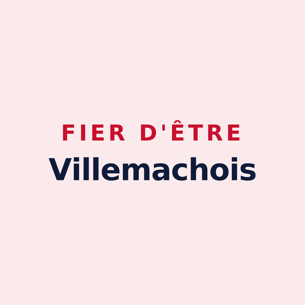 Magnet « Fier d'être Villemachois » — design pour Villemoustaussou