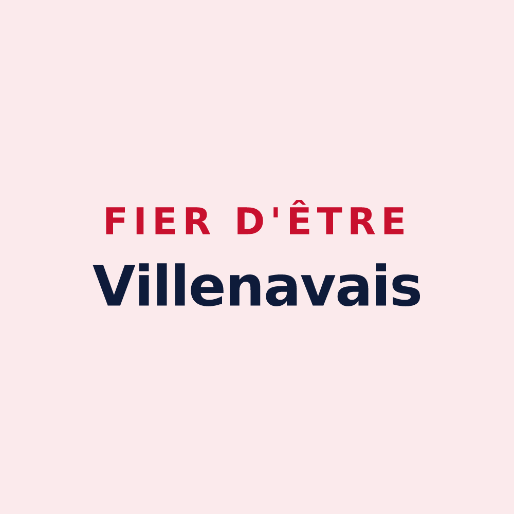Magnet « Fier d'être Villenavais » — design pour Villenave-de-Rions