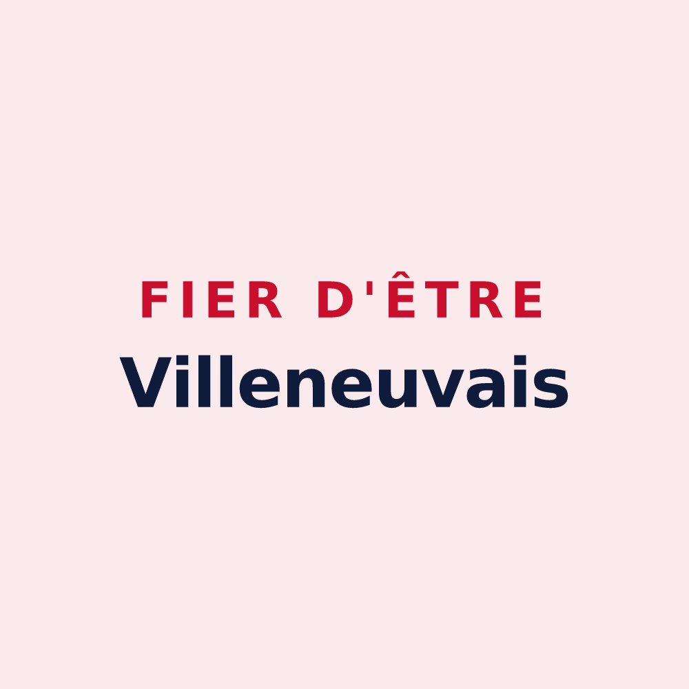 Magnet « Fier d'être Villeneuvais » — design pour Villeneuve