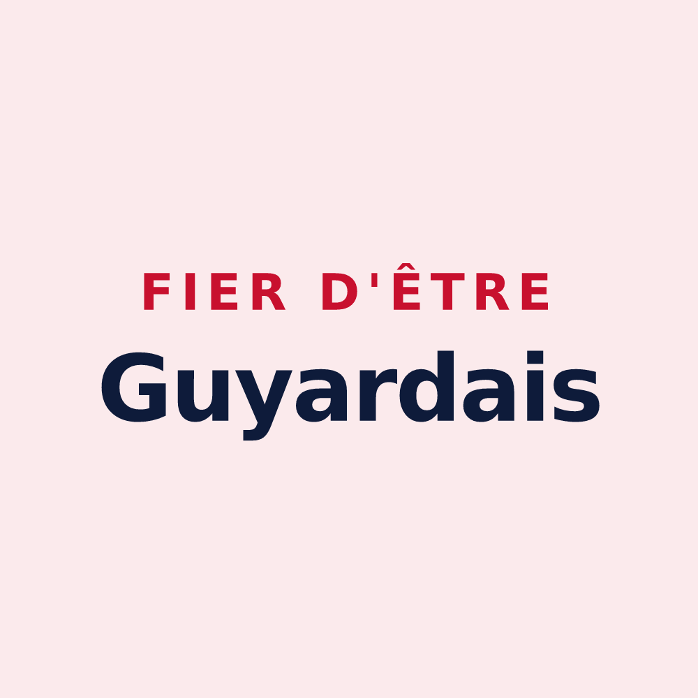 Magnet « Fier d'être Guyardais » — design pour Villeneuve-la-Guyard