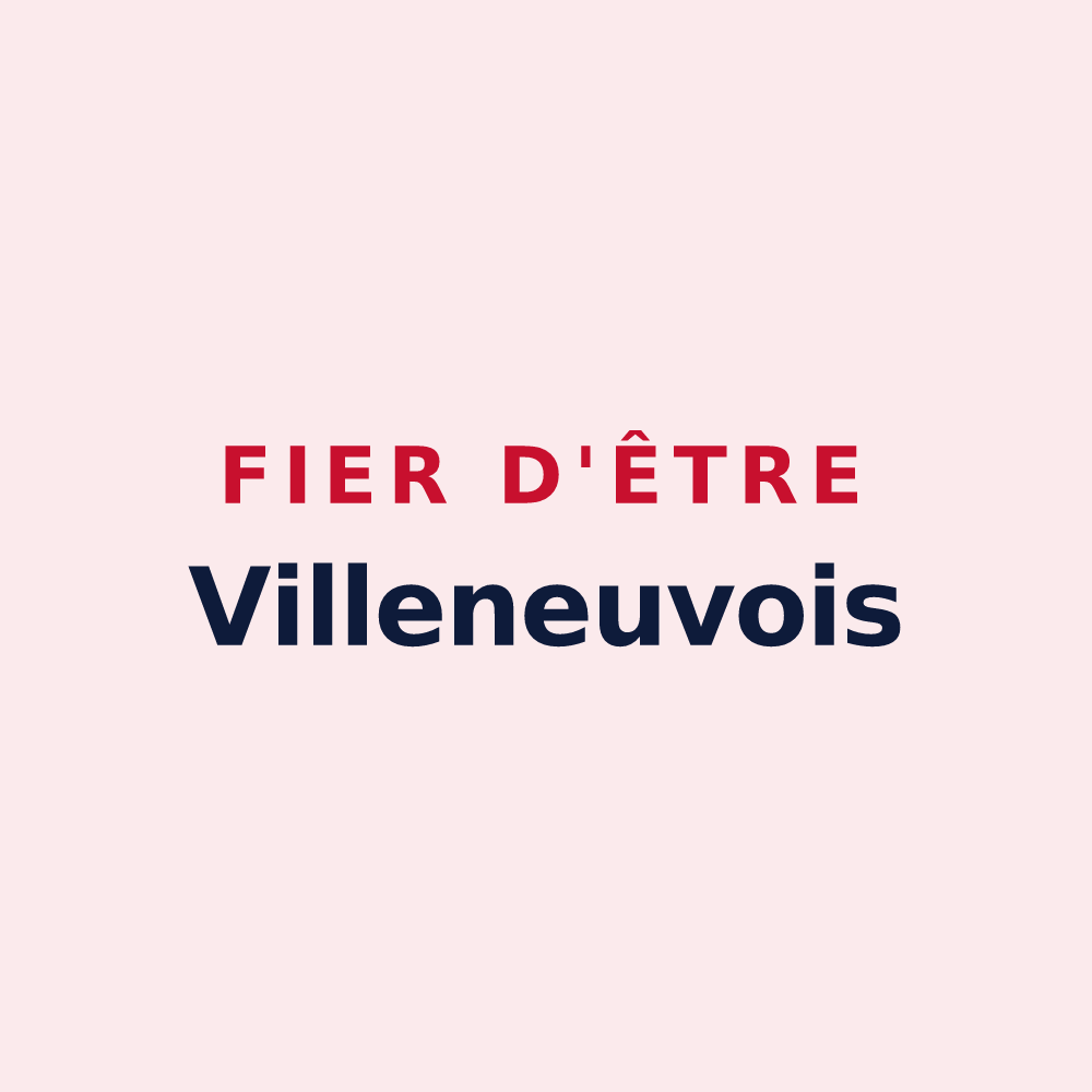 Magnet « Fier d'être Villeneuvois » — design pour Villeneuve
