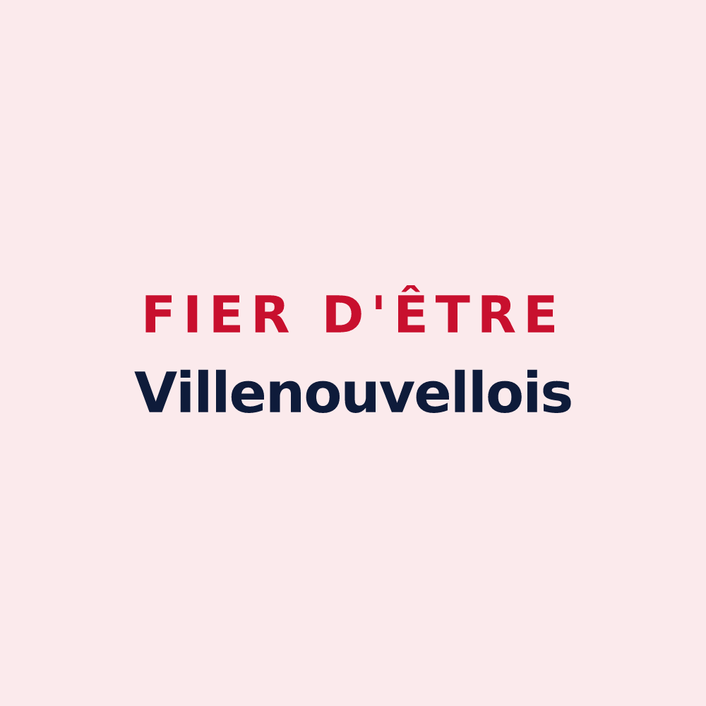 Magnet « Fier d'être Villenouvellois » — design pour Villenouvelle