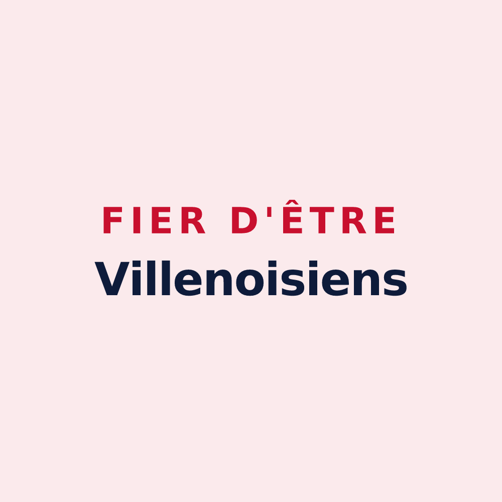 Magnet « Fier d'être Villenoisiens » — design pour Villenoy