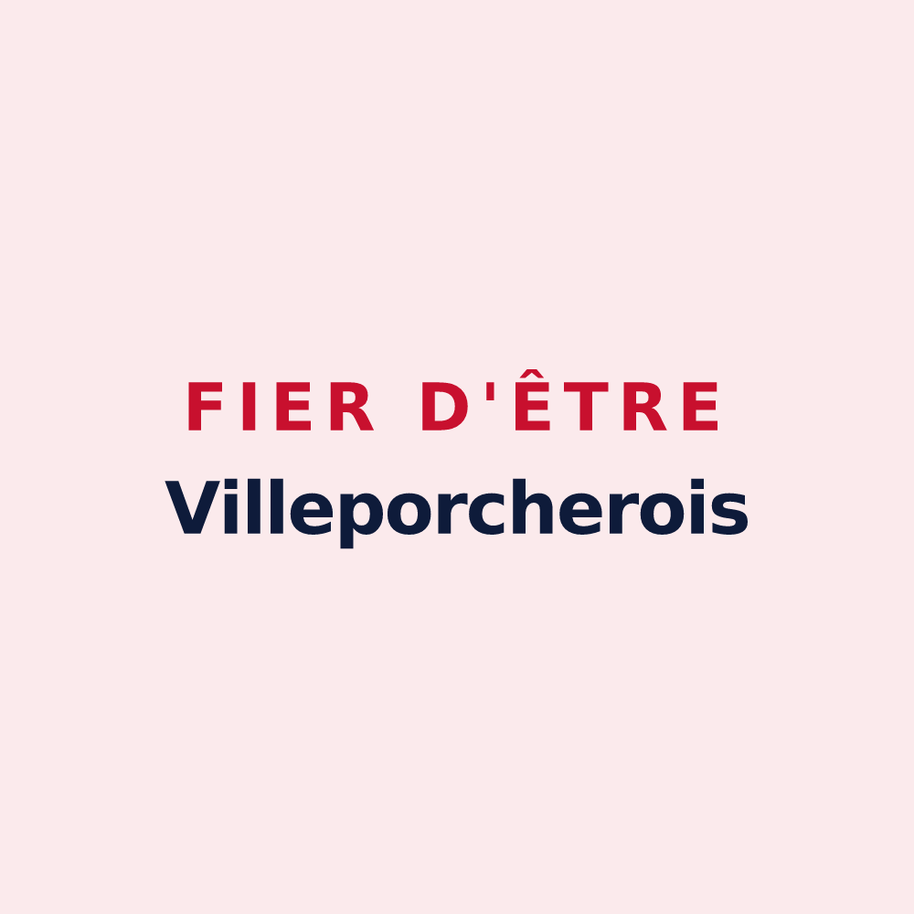 Magnet « Fier d'être Villeporcherois » — design pour Villeporcher