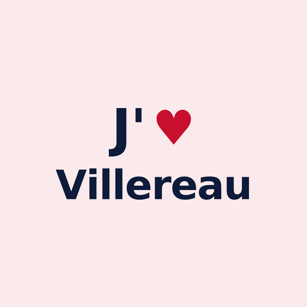 Magnet personnalisé Villereau — design J'aime Villereau