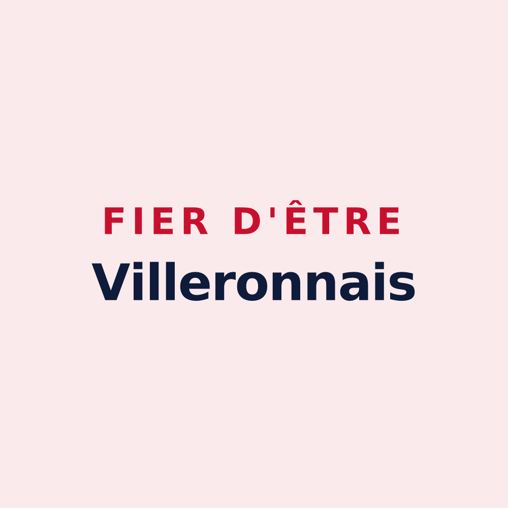 Magnet « Fier d'être Villeronnais » — design pour Villeron