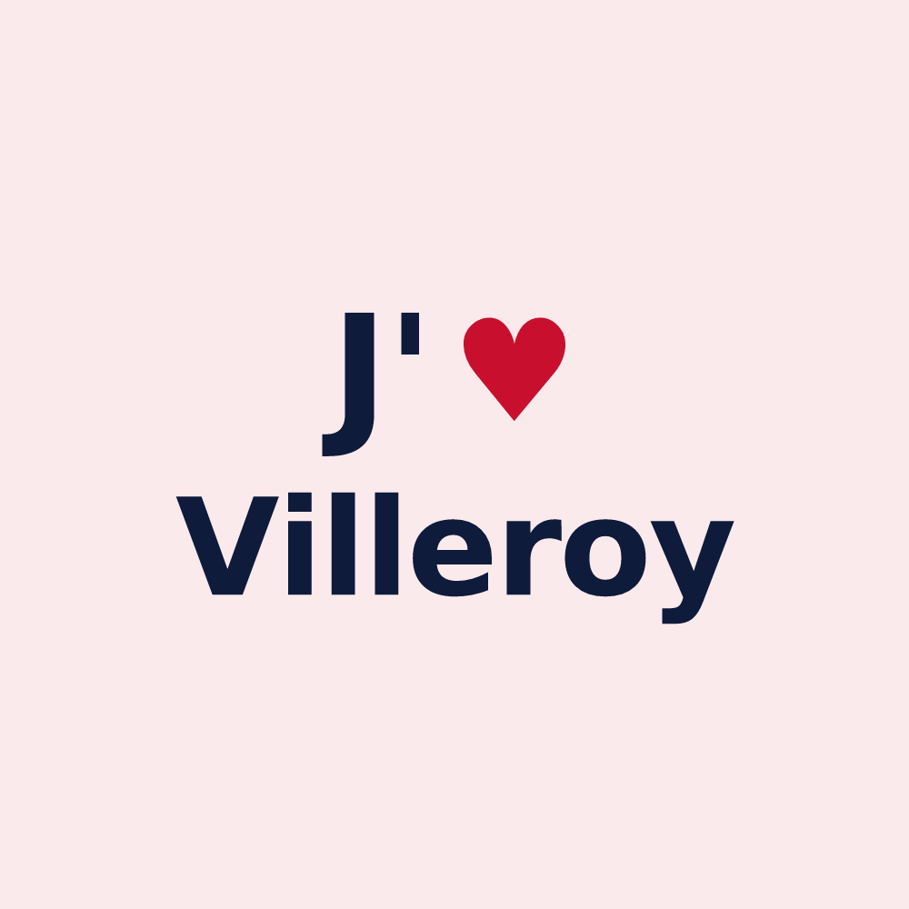 Magnet personnalisé Villeroy — design J'aime Villeroy