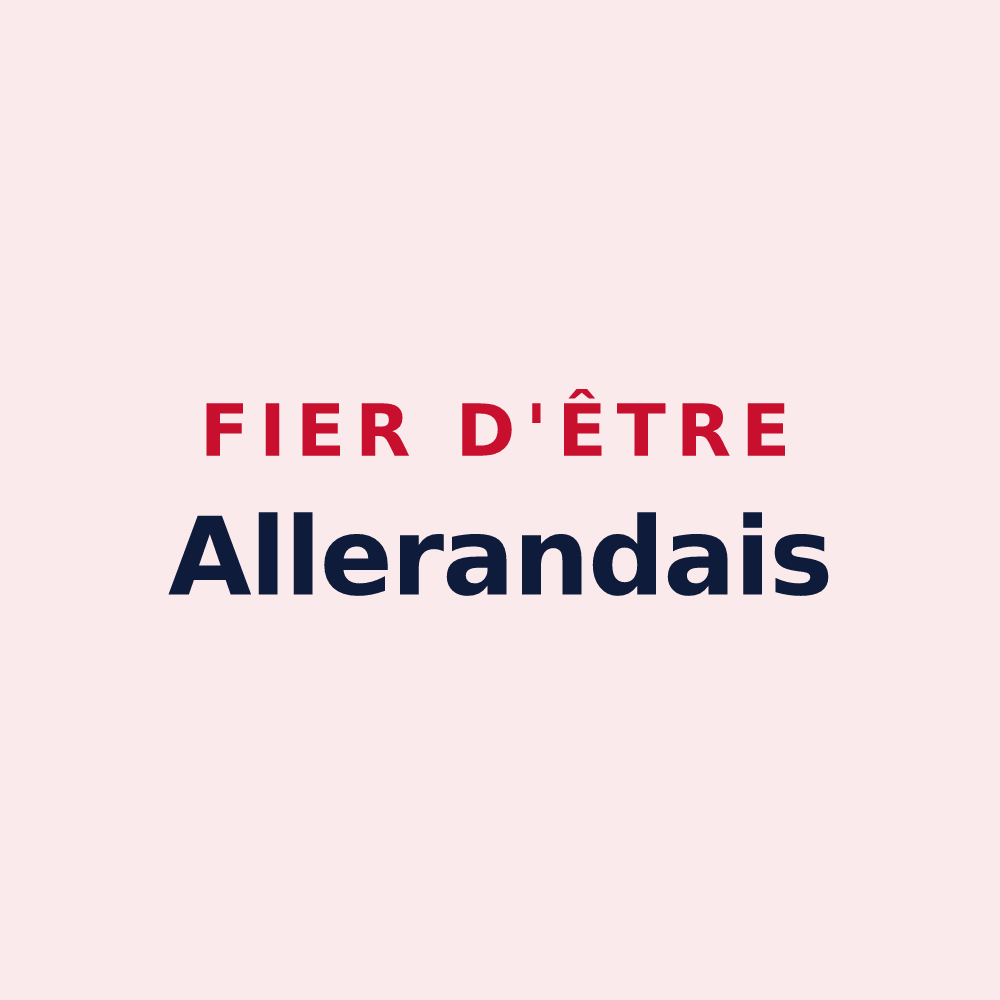 Magnet « Fier d'être Allerandais » — design pour Villers-Allerand