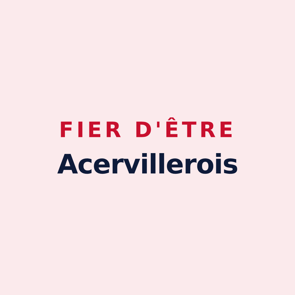 Magnet « Fier d'être Acervillerois » — design pour Villers-aux-Érables