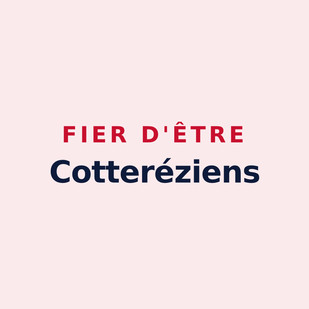 Magnet « Fier d'être Cotteréziens » — design pour Villers-Cotterêts