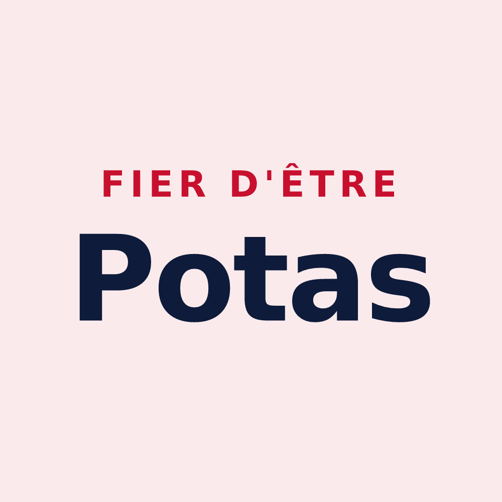 Magnet « Fier d'être Potas » — design pour Villers-en-Haye