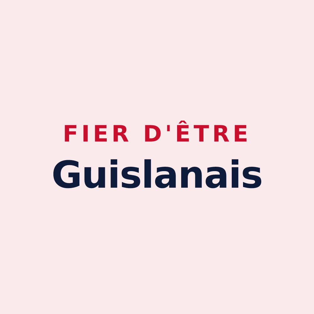 Magnet « Fier d'être Guislanais » — design pour Villers-Guislain