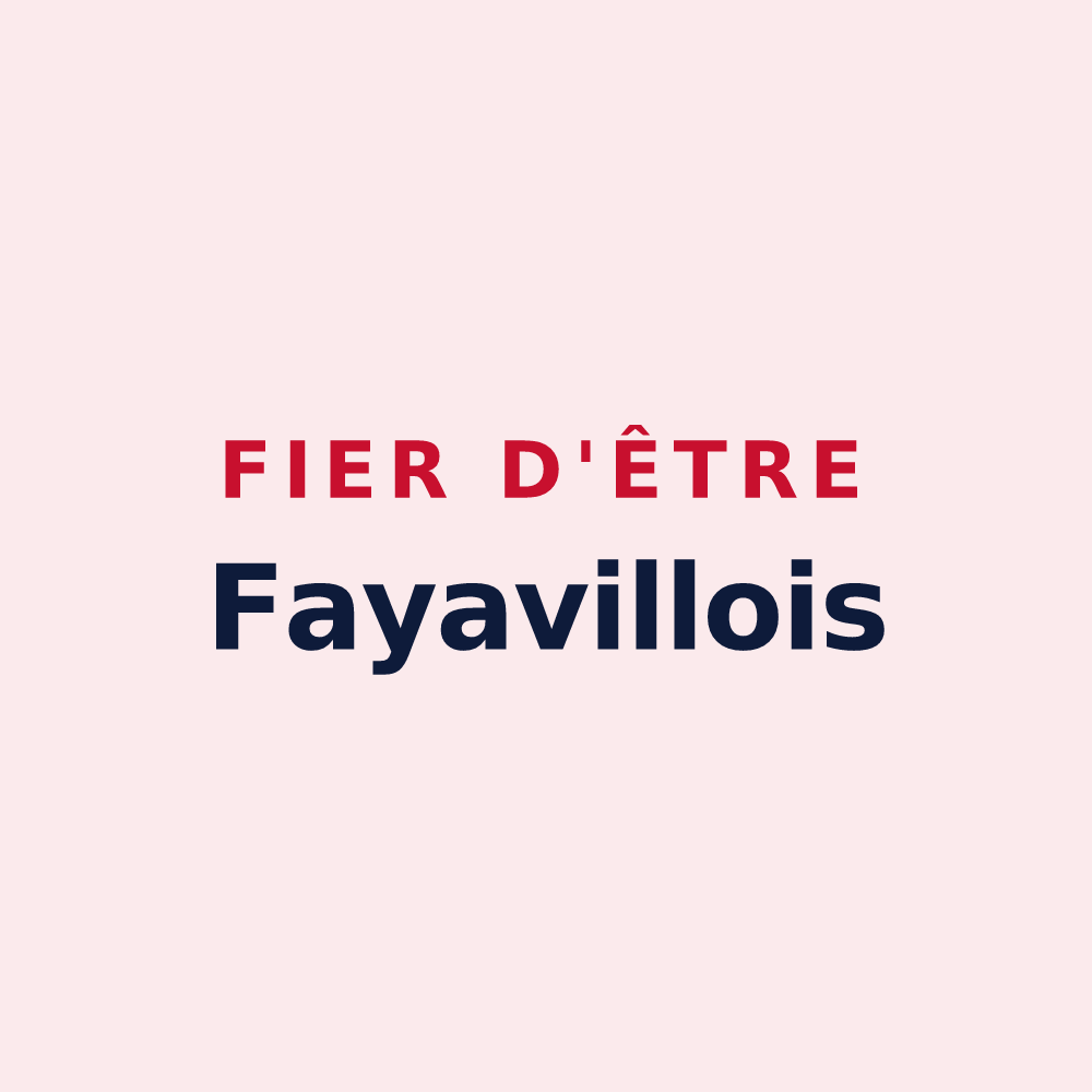 Magnet « Fier d'être Fayavillois » — design pour Villers-la-Faye