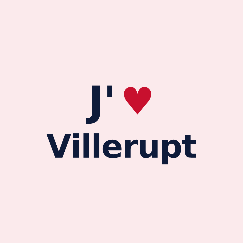 Magnet personnalisé Villerupt — design J'aime Villerupt